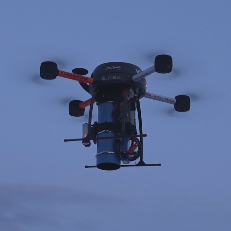 BlueHawk on the drone